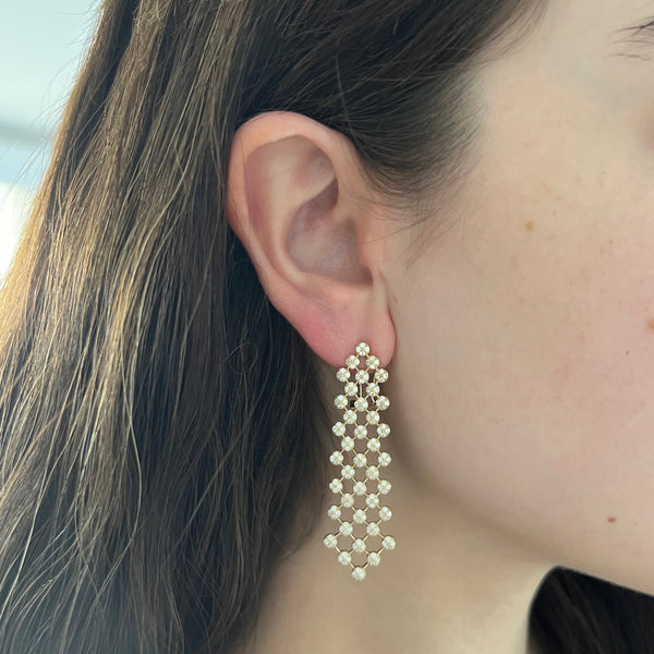 14K GOLD DIAMOND CAMILLA EARRINGS