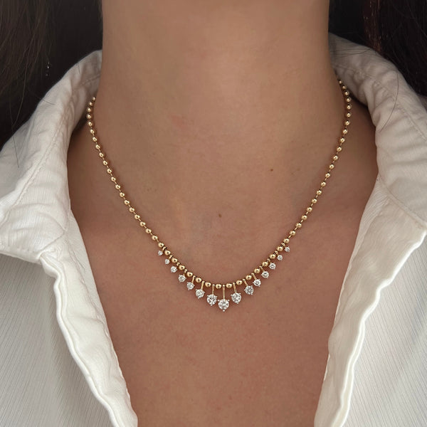 14K GOLD DIAMOND LEILANI NECKLACE