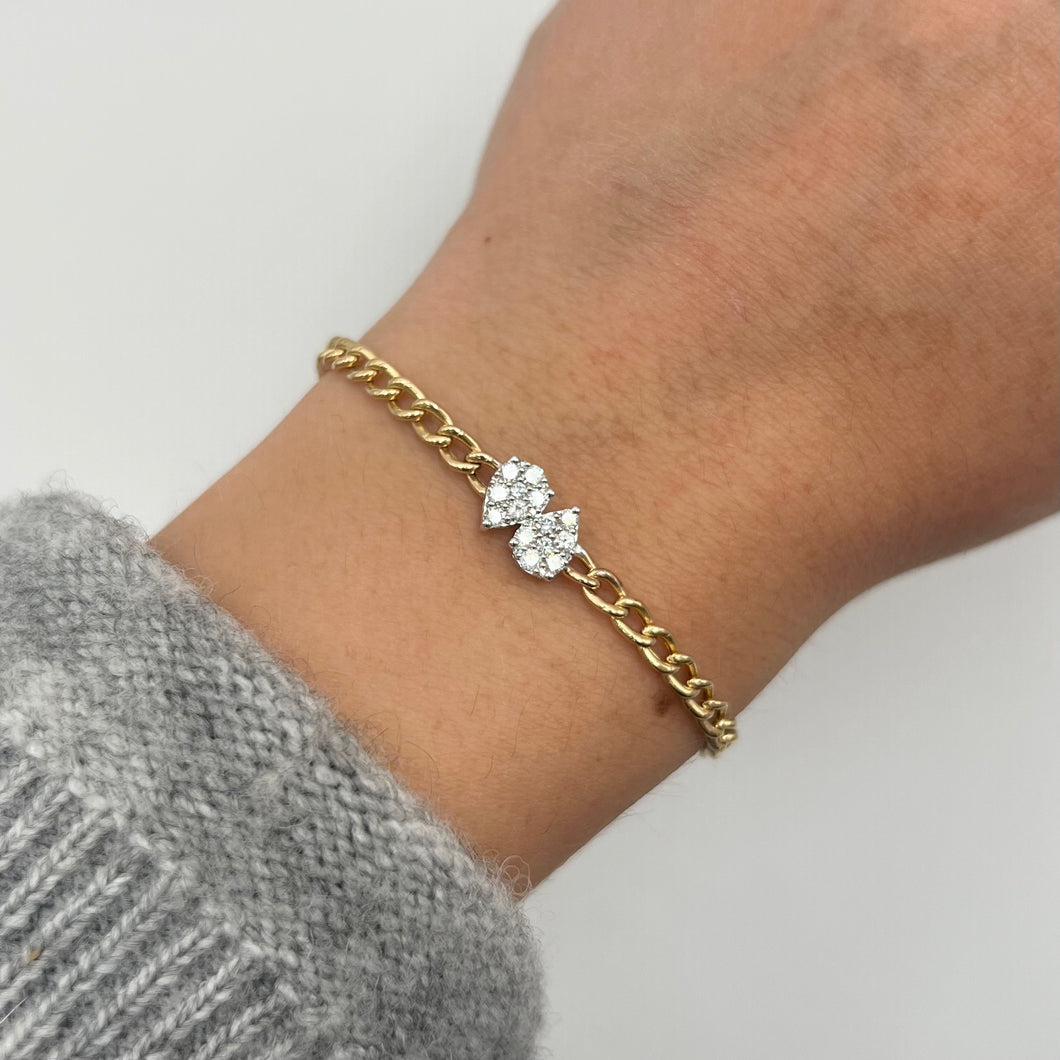 14K GOLD DIAMOND KIMBERLY BRACELET