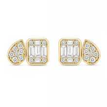 14K GOLD DIAMOND KERI STUDS