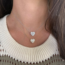 14K GOLD DIAMOND MEG HEART NECKLACE