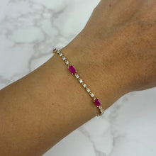 14K GOLD DIAMOND RUBY JOLIE BRACELET