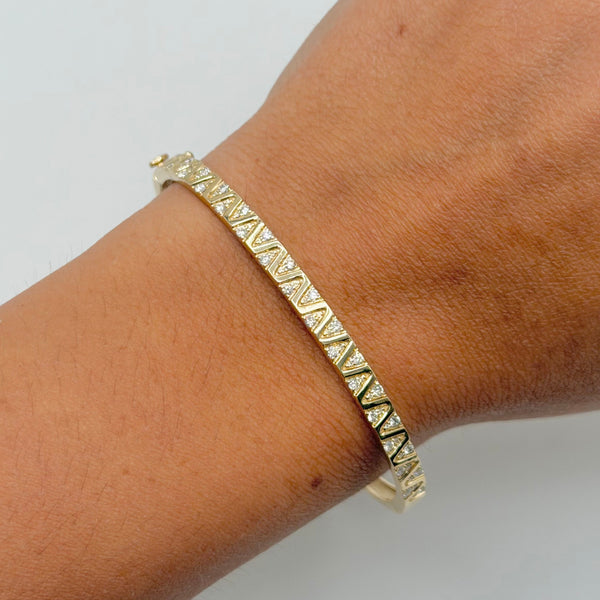 14K GOLD DIAMOND MARLEE BANGLE