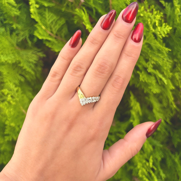 14K GOLD DIAMOND CICI RING