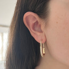 14K GOLD DIAMOND RAYLEE HOOPS