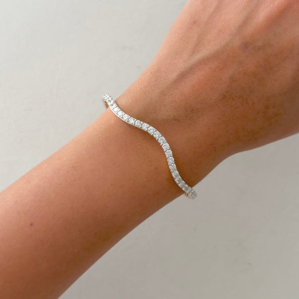 14K GOLD DIAMOND JAYDA FLEX BANGLE