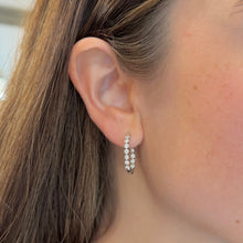 14K GOLD DIAMOND LAINEY HOOPS