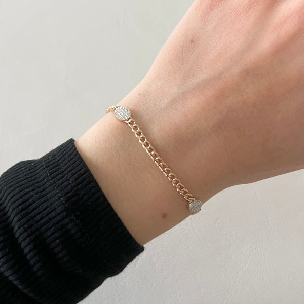 14K GOLD DIAMOND WENDY BRACELET