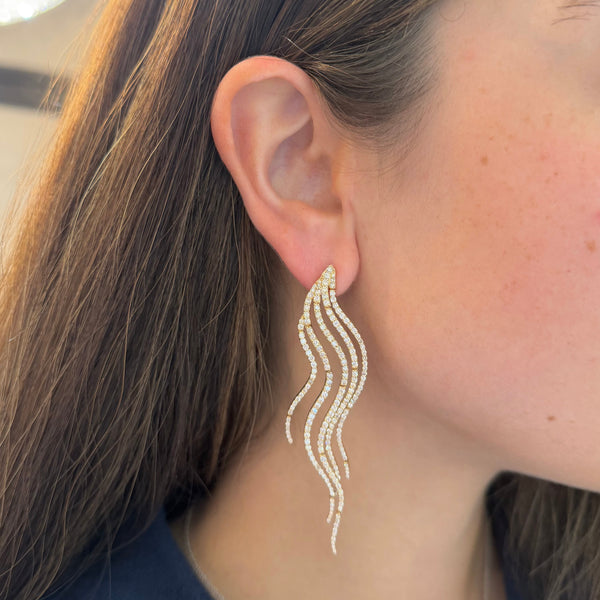 14K GOLD DIAMOND ADELE EARRINGS