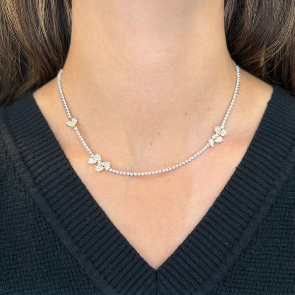 14K GOLD DIAMOND HATTIE NECKLACE