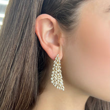 14K GOLD DIAMOND EVA EARRINGS