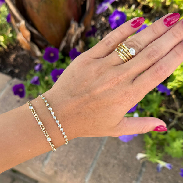14K GOLD DIAMOND ROSEANN RING