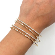 14K GOLD DIAMOND LENA FLEX BANGLE