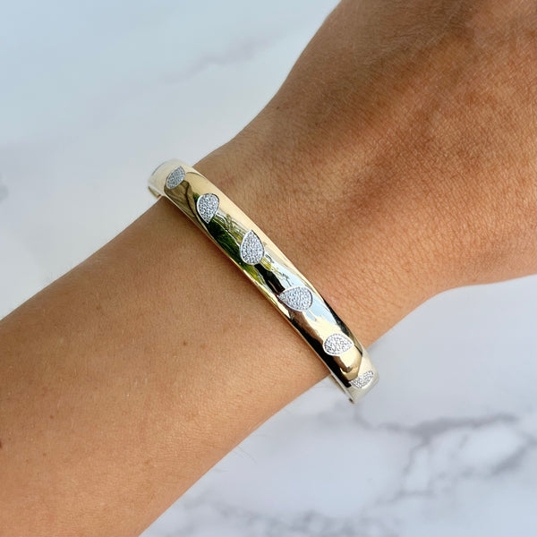 14K GOLD DIAMOND VERONICA BANGLE