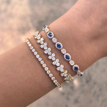 14K GOLD DIAMOND AND SAPPHIRE CHELLI BRACELET