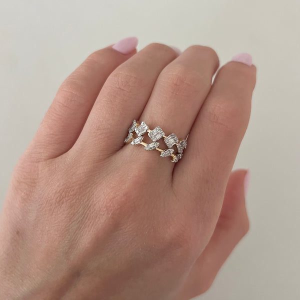 14K GOLD DIAMOND ALESSA RING