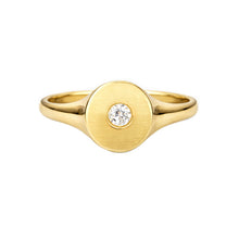 14K GOLD DIAMOND LIVI PINKY RING
