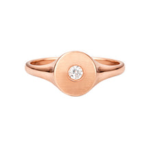 14K GOLD DIAMOND LIVI PINKY RING