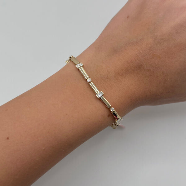 14K GOLD DIAMOND FRIEDA BRACELET