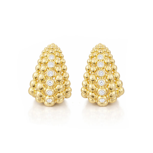 14K GOLD DIAMOND BRIA HUGGIES