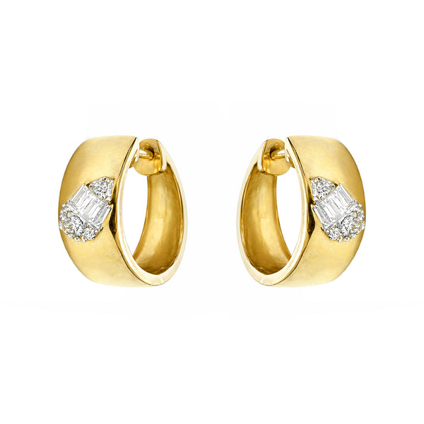 14K GOLD DIAMOND STELLA HUGGIES