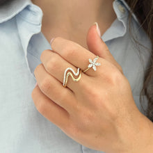 14K GOLD DIAMOND AYDEN RING
