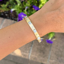 14K GOLD DIAMOND JACKIE BANGLE