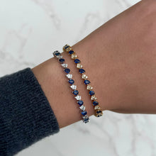 14K GOLD DIAMOND SAPPHIRE MYLLIE BRACELET