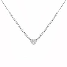 14K GOLD DIAMOND KIMBERLY HEART NECKLACE
