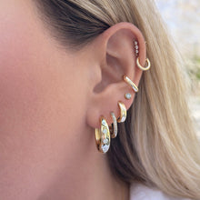 14K GOLD DIAMOND KAIA HOOPS