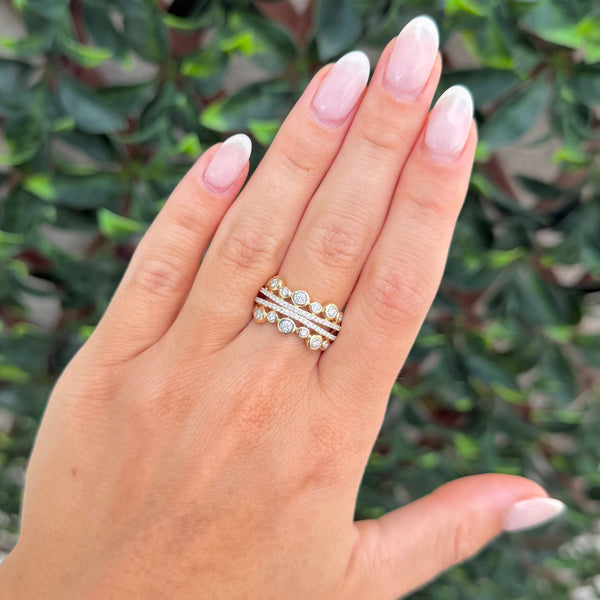 14K GOLD DIAMOND ILANA RING