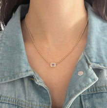14K GOLD DIAMOND PINK SAPPHIRE SHANNA NECKLACE