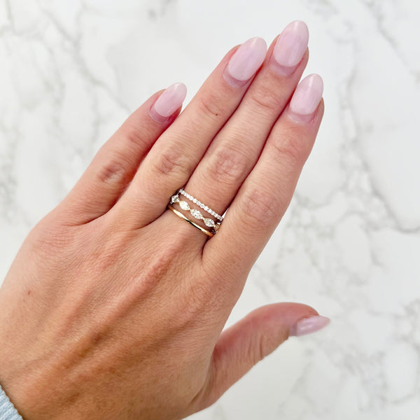 14K GOLD DIAMOND ELOISE RING