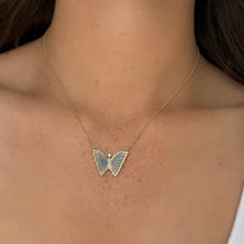 14K GOLD DIAMOND BEATRIX PARIBA BUTTERFLY NECKLACE