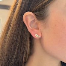 14K GOLD DIAMOND ASTRID STUDS