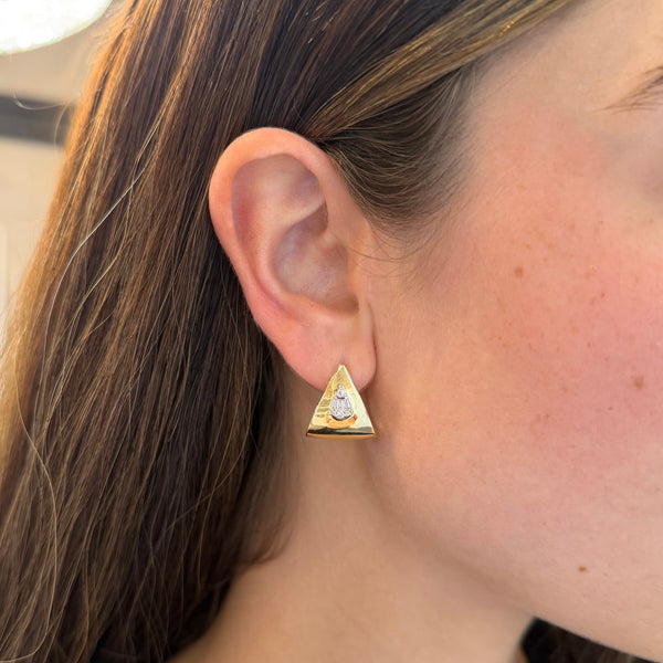 14K GOLD DIAMOND BLYTHE HUGGIES