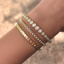 14K GOLD DIAMOND PIA BANGLE