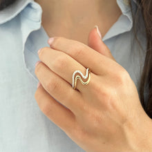 14K GOLD DIAMOND AYDEN RING