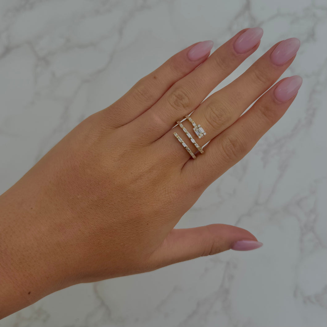 14K GOLD DIAMOND DARCY RING