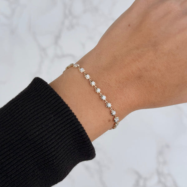 14K GOLD DIAMOND REESE BRACELET