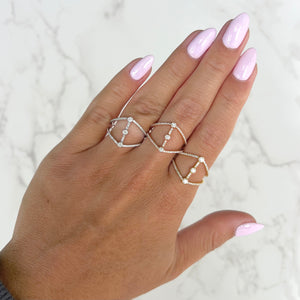 14K GOLD DIAMOND MAE RING
