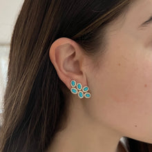 14K GOLD DIAMOND TURQUOISE TESSA EARRINGS