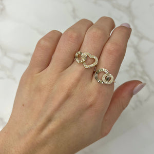 14K GOLD DIAMOND GRETA RING