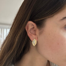 14K GOLD DIAMOND ODETTE MARQUISE EARRINGS