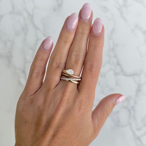14K GOLD DIAMOND CELIA RING