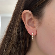 14K GOLD DIAMOND LORI EARRINGS