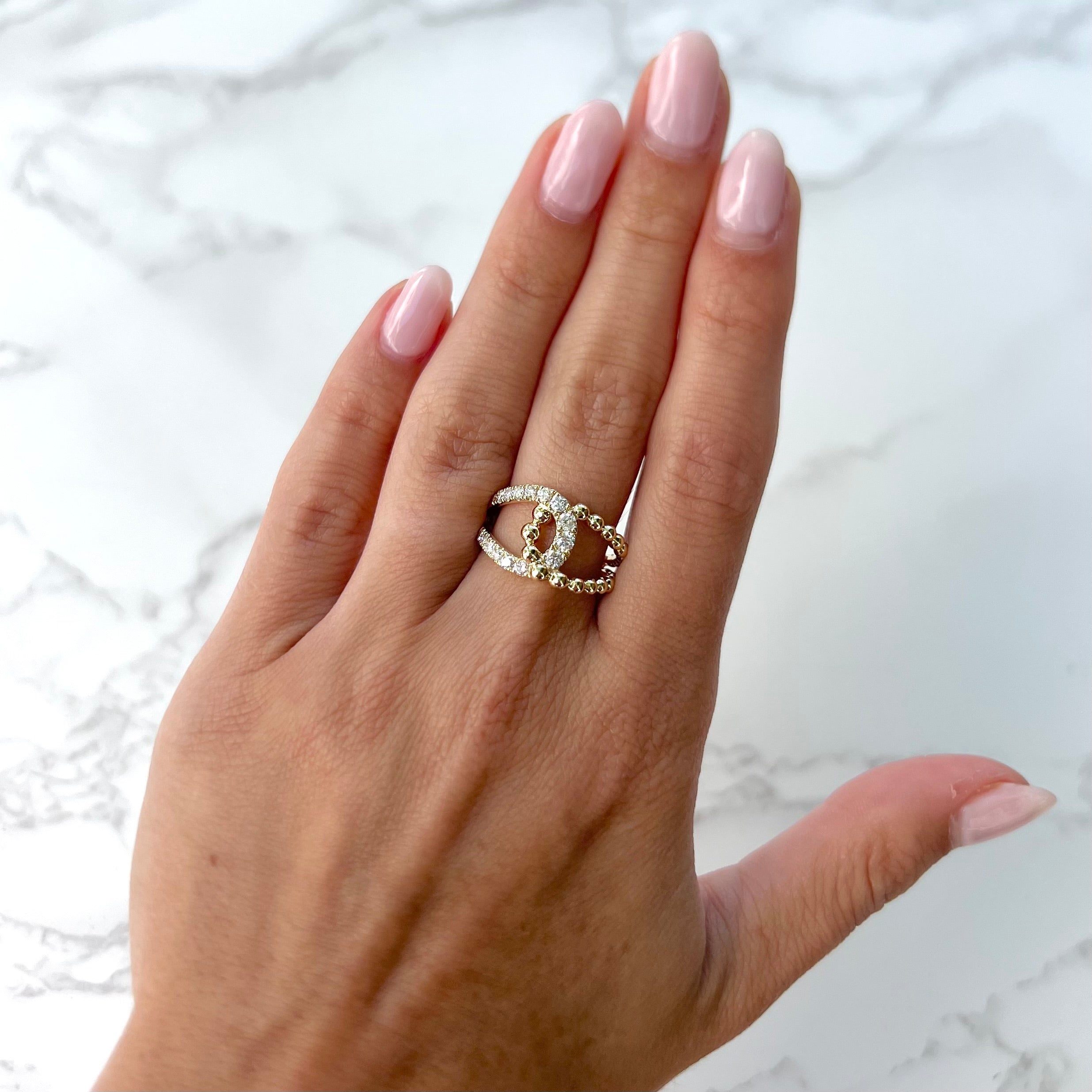 14K GOLD DIAMOND VICKY RING – Jen K Online