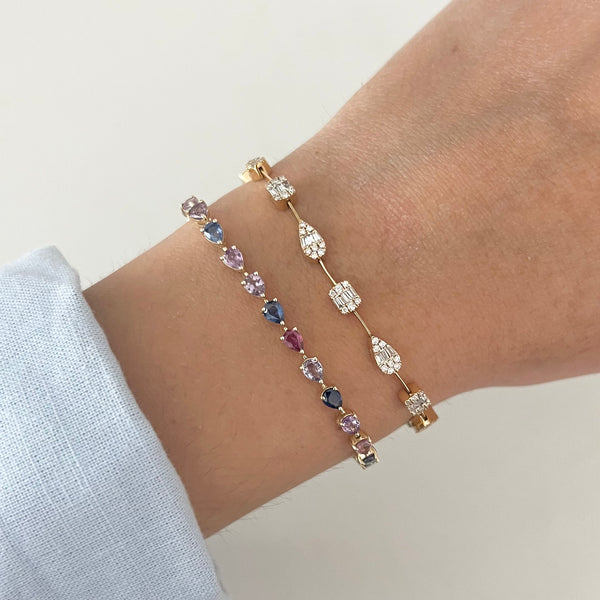 14K GOLD DIAMOND SAMARA BRACELET