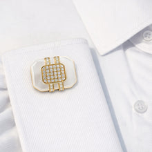 14K GOLD DIAMOND ZANDER CUFFLINKS