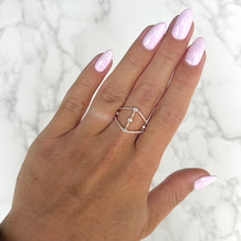 14K GOLD DIAMOND MAE RING